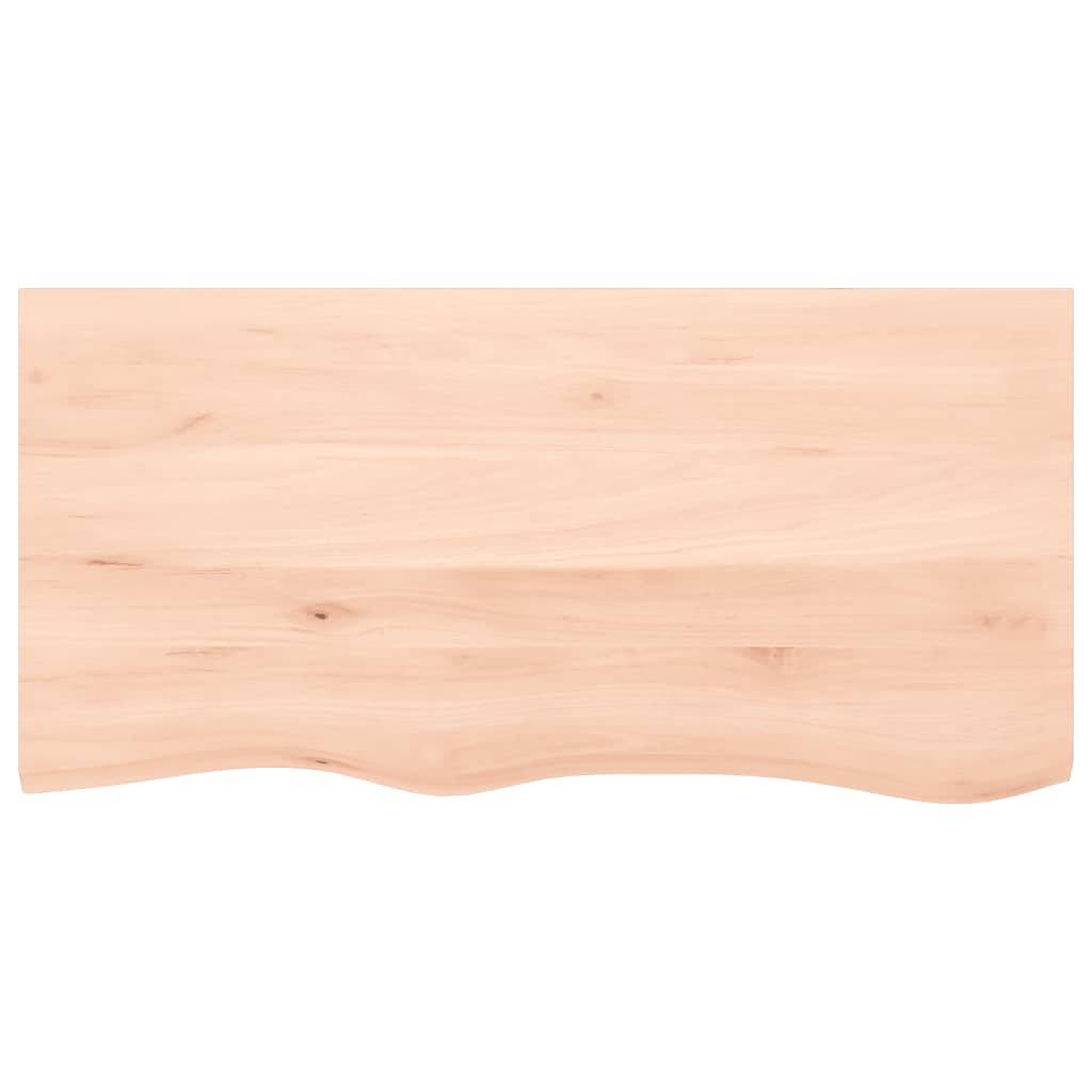 vidaXL Wandregal 100x50x(2-6) cm Massivholz Eiche Unbehandelt