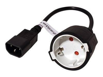 VALUE Netzkabel C14-Stecker 0,3m Peripheriegeräte & Zubehör Kabel & Adapter - Stromversorgung
