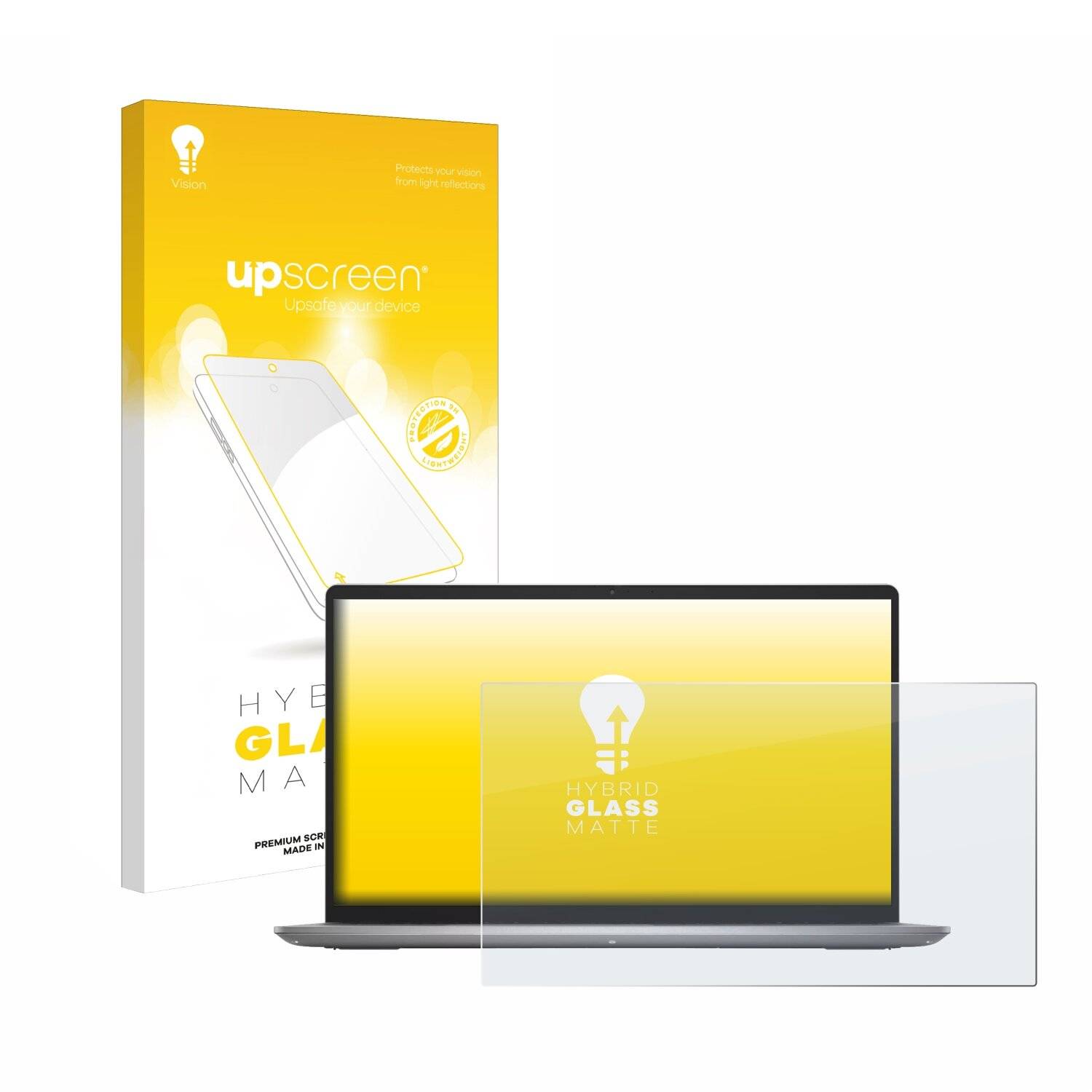 upscreen Hybrid Glas Matt Panzer-Folie für Dell Inspiron 15