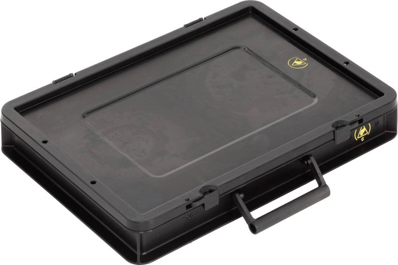 ESD Koffer BL, schwarz, 400 x 300 x 63 mm