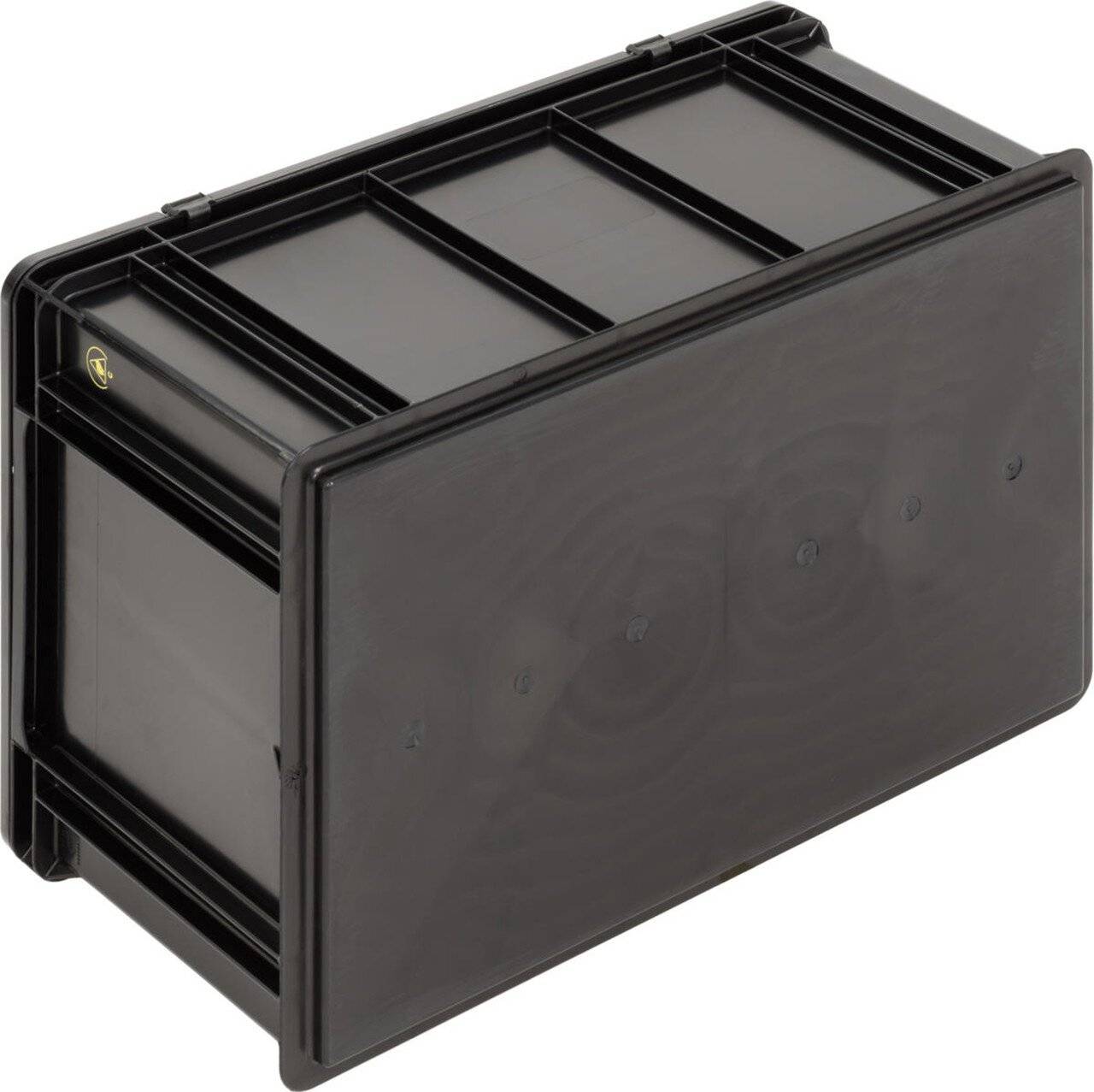 ESD Koffer BL, schwarz, 600 x 400 x 288 mm