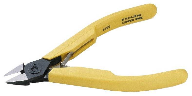 Seitenschneider, 80er Serie, spitze Backen, ohne Wate, 0,2-1,25 mm