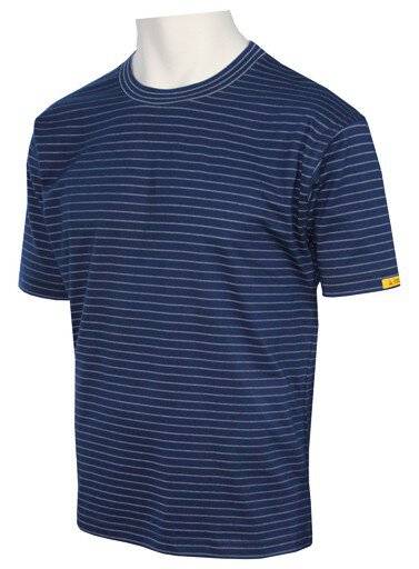 ESD T-Shirt Herren kurzarm, navy, L