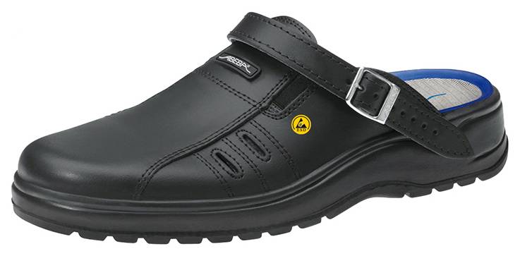 ESD-Sicherheitsschuhe light, Clog schwarz, Größe 43