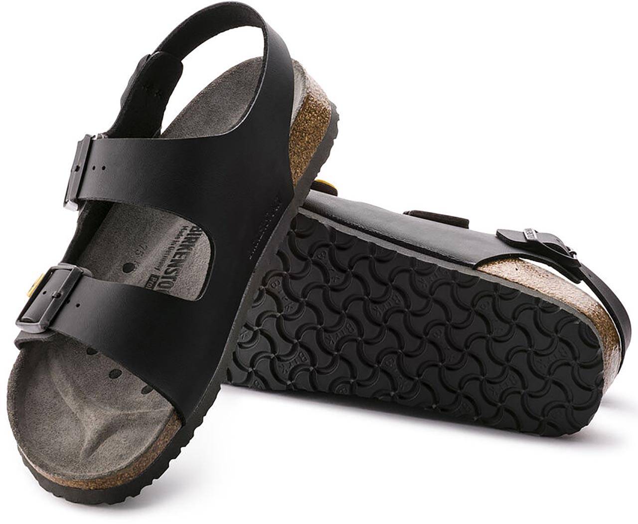 ESD-Sandalen MILANO 45 schwarz, normal, Fersenriemen