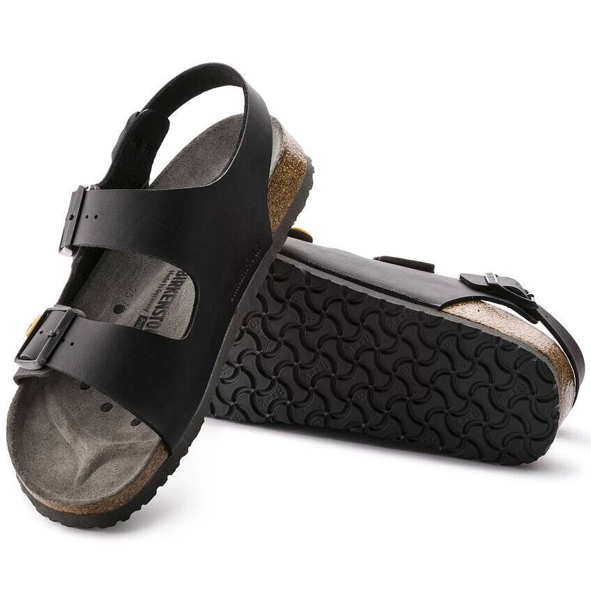 ESD-Sandalen MILANO 38 schwarz, normal, Fersenriemen