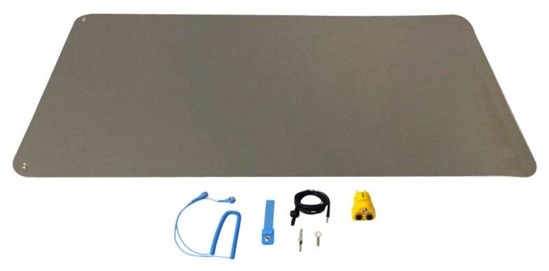 ESD Tischmatten Set, mit Tischmatte 610 x 1220 x 2 mm inkl. Zubehör