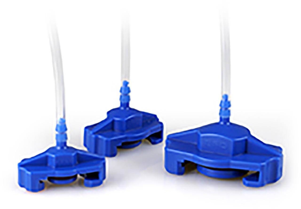 Standard-Bajonett-Adapter für Kartuschen, Optimum® Serie, 10 cm³, 1,80 m, blau