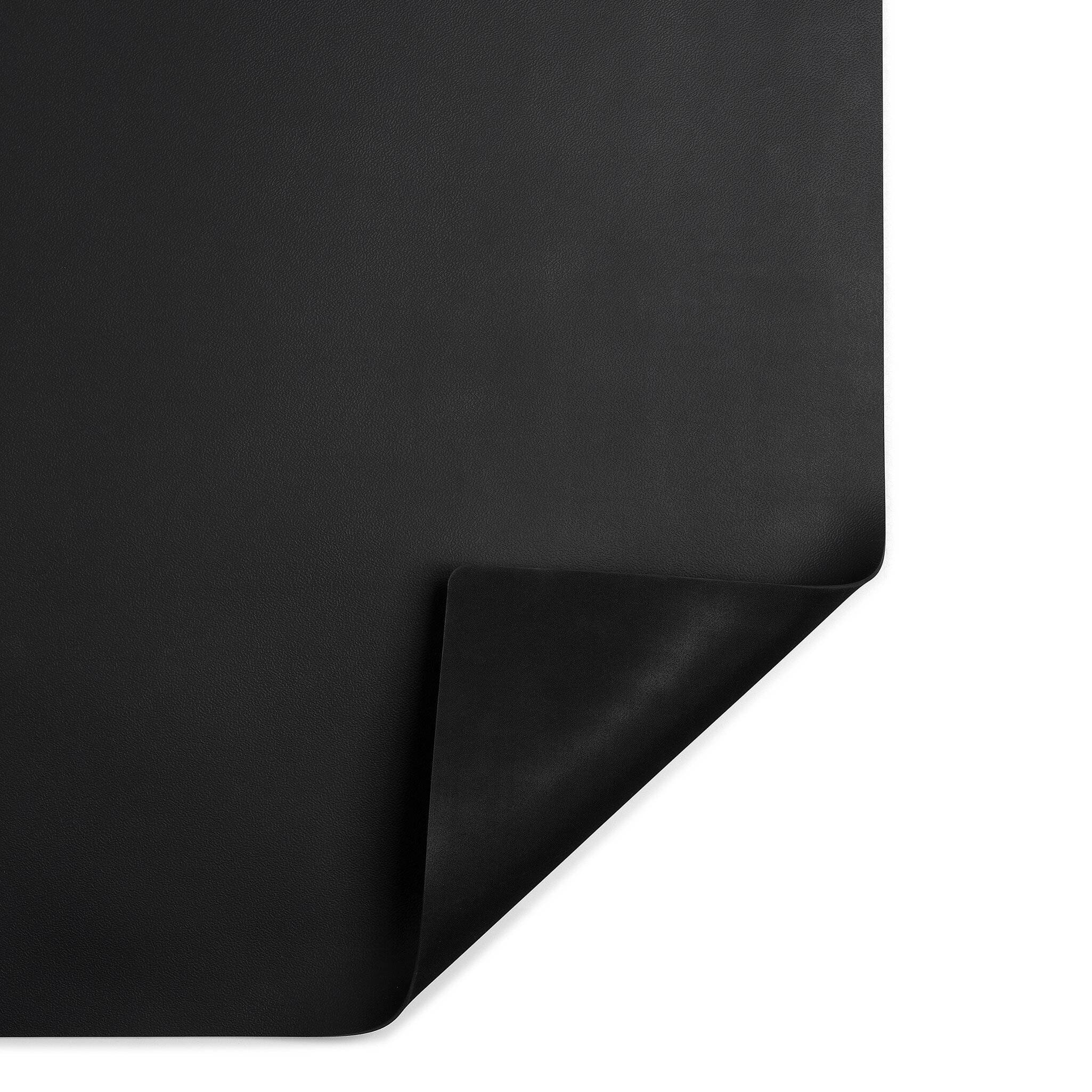 ESD-Tischmatte Premium, schwarz, 1200 x 600 x 2 mm, Zuschnitt mit 2x 10 mm Druckknopf