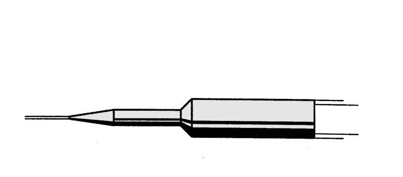 Lötspitze gerade, verlängert, bleistiftspitz, 0,4 mm, 0832UDLF