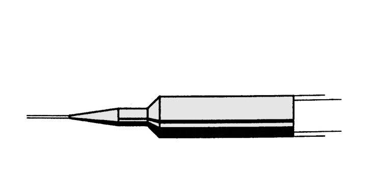 Lötspitze gerade, bleistiftspitz, 1,0 mm, 0832BDLF