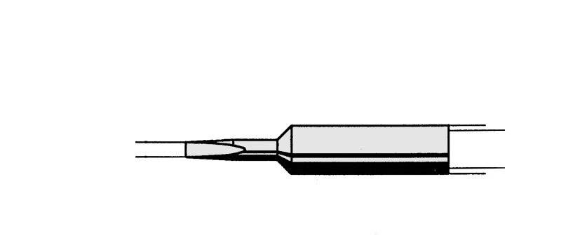 Lötspitze gerade, meißelförmig, 3,2 mm, 0832EDLF