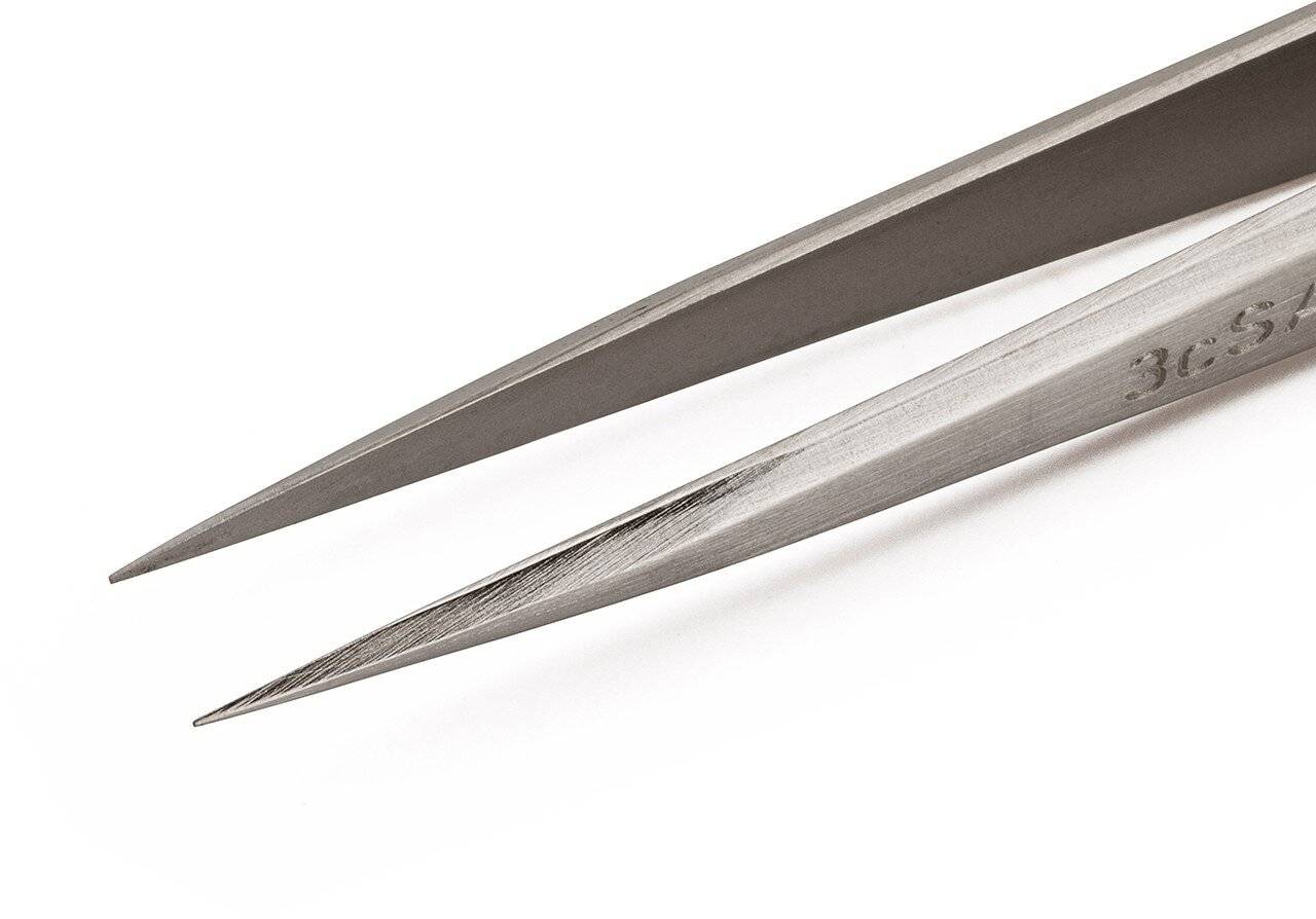 Präzisionspinzette, Standardmodell für feine Arbeiten. Wie 3CSA, aber preiswerte Ausführung.