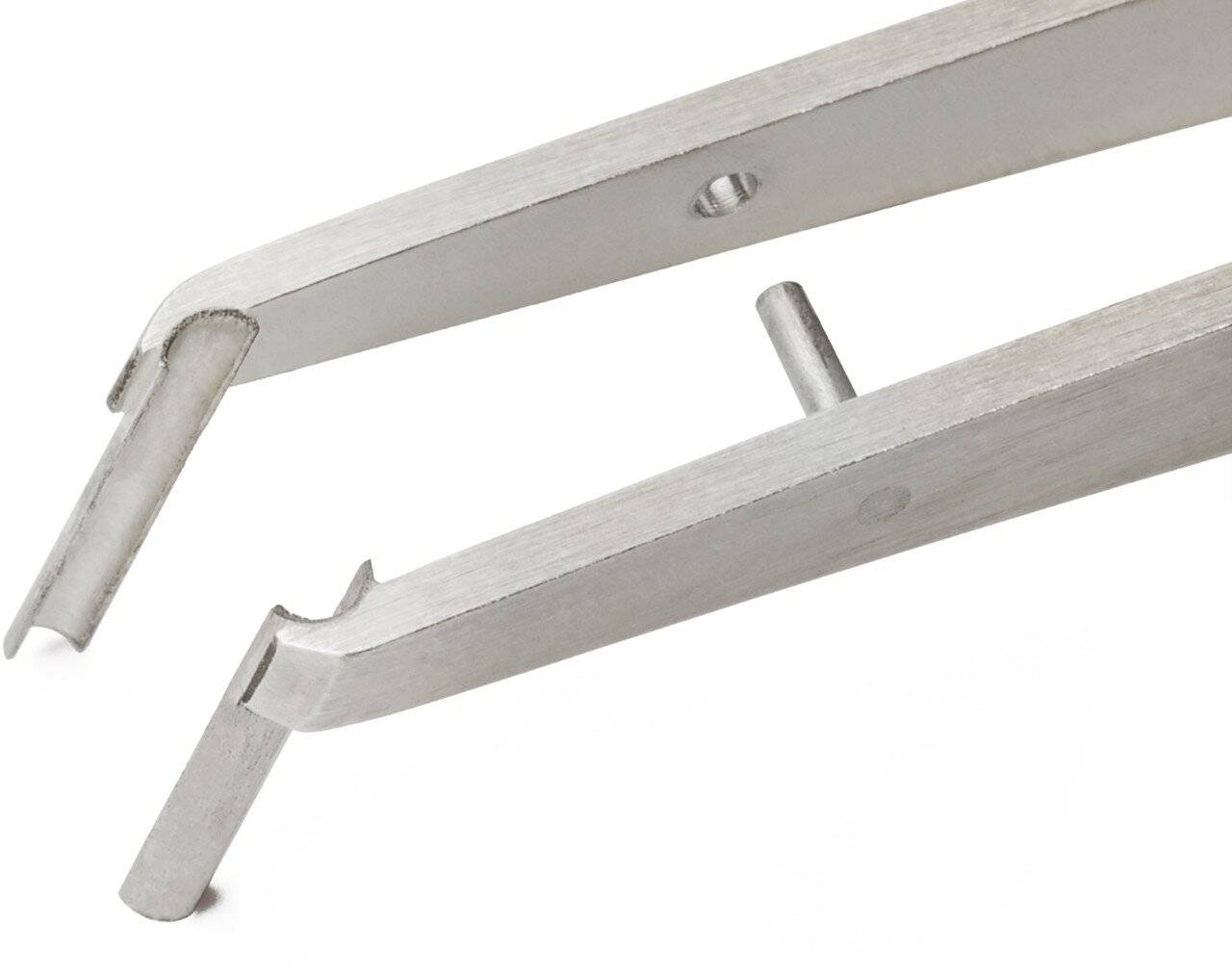 Steckverbinder-Pinzette für Sub-D-Stecker. Edelstahl.