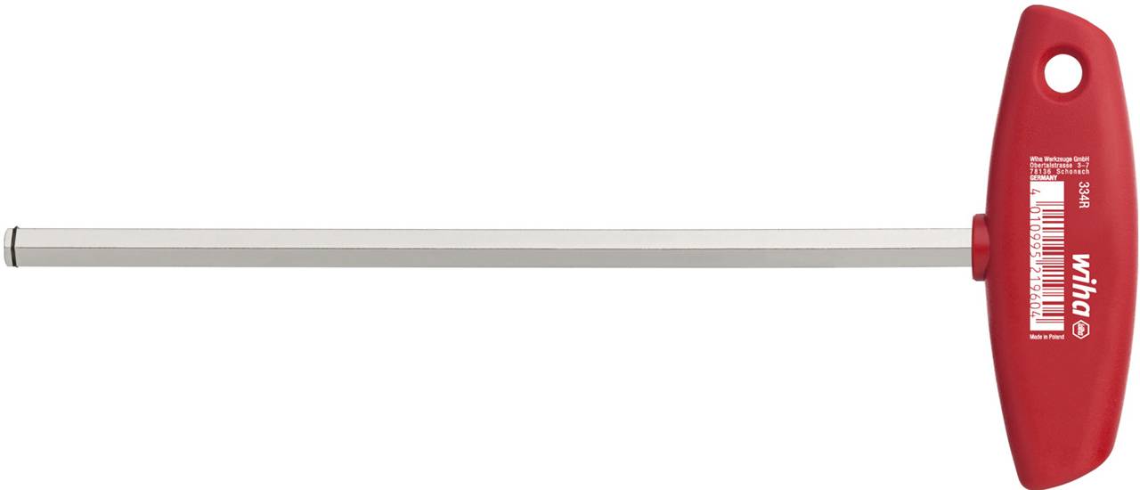 Stiftschlüssel mit Quergriff Sechskant MagicRing® glanzvernickelt 5,0mm (22172)