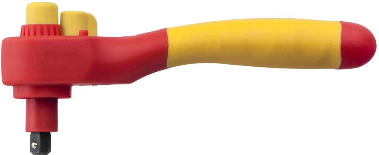 Ratschenschlüssel isoliert für Steckschlüssel 1/4" umschaltbar (43054)