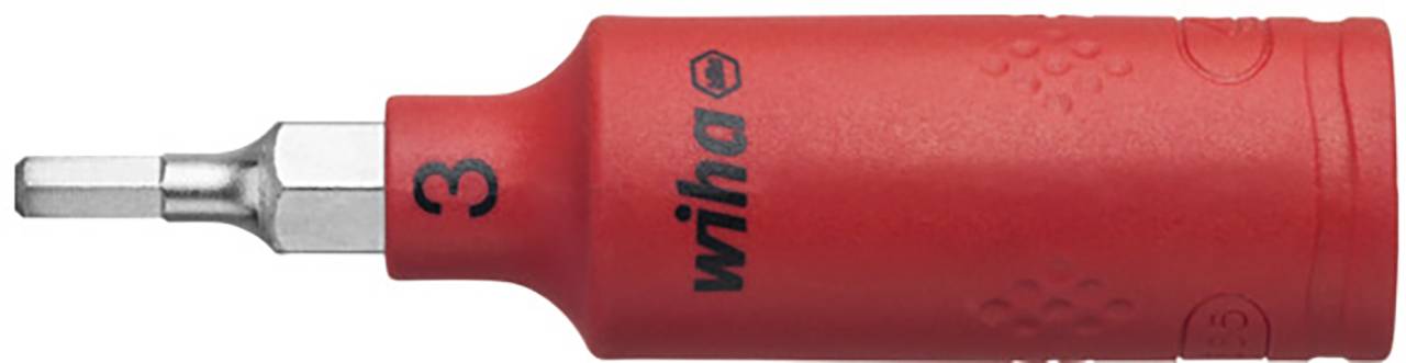 Steckschlüsseleinsatz isoliert 1/4" Innensechskant 3,0mm (43109)