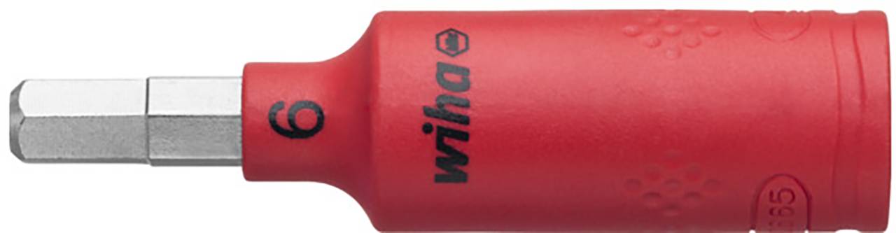 Steckschlüsseleinsatz isoliert 1/4" Innensechskant 6,0mm (43112)