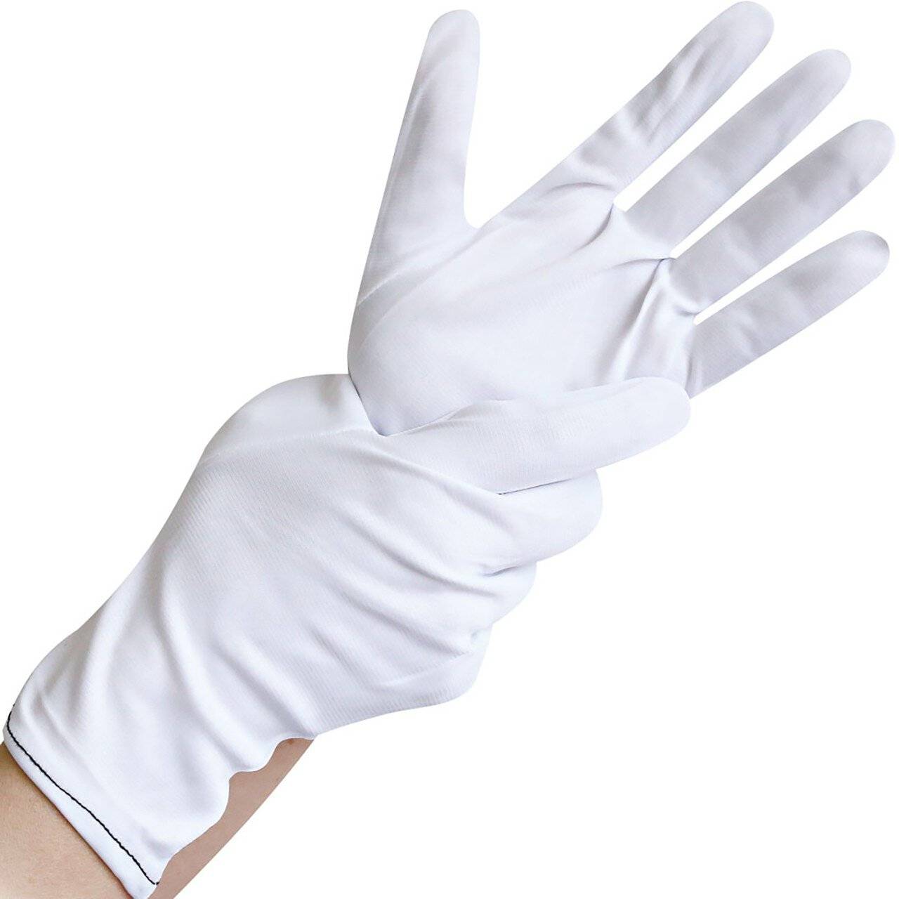 Hygostar Nylon Handschuh CONTROL starke Qualität, weiß, Größe L