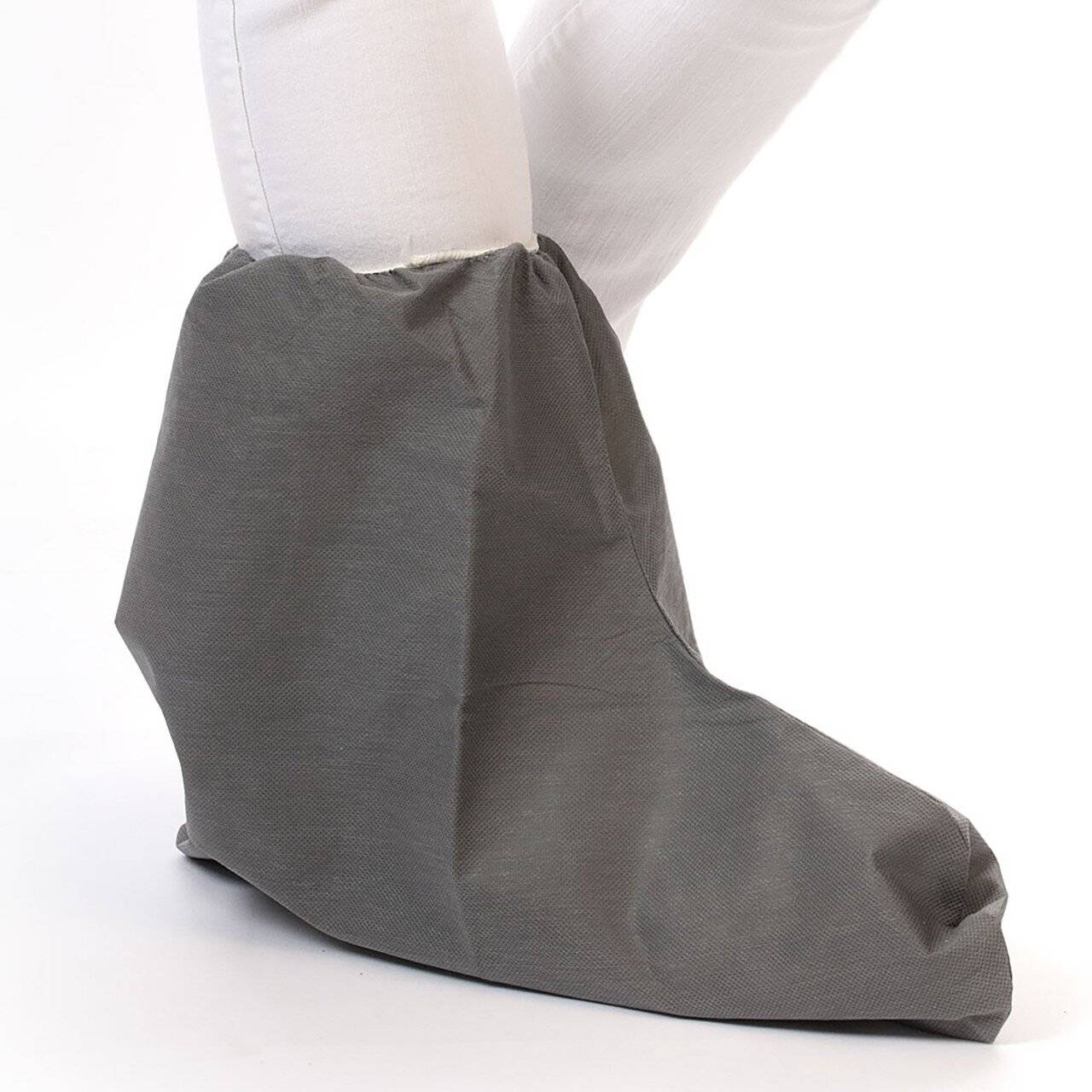 Hygostar Überstiefel PP/CPE, grau 44x39cm, rutschhemmend