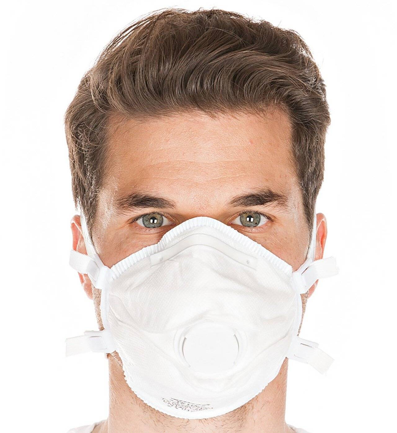 Hygostar FFP3 Schutzmaske, mit Ventil, weiß, VPE: 10 Stück