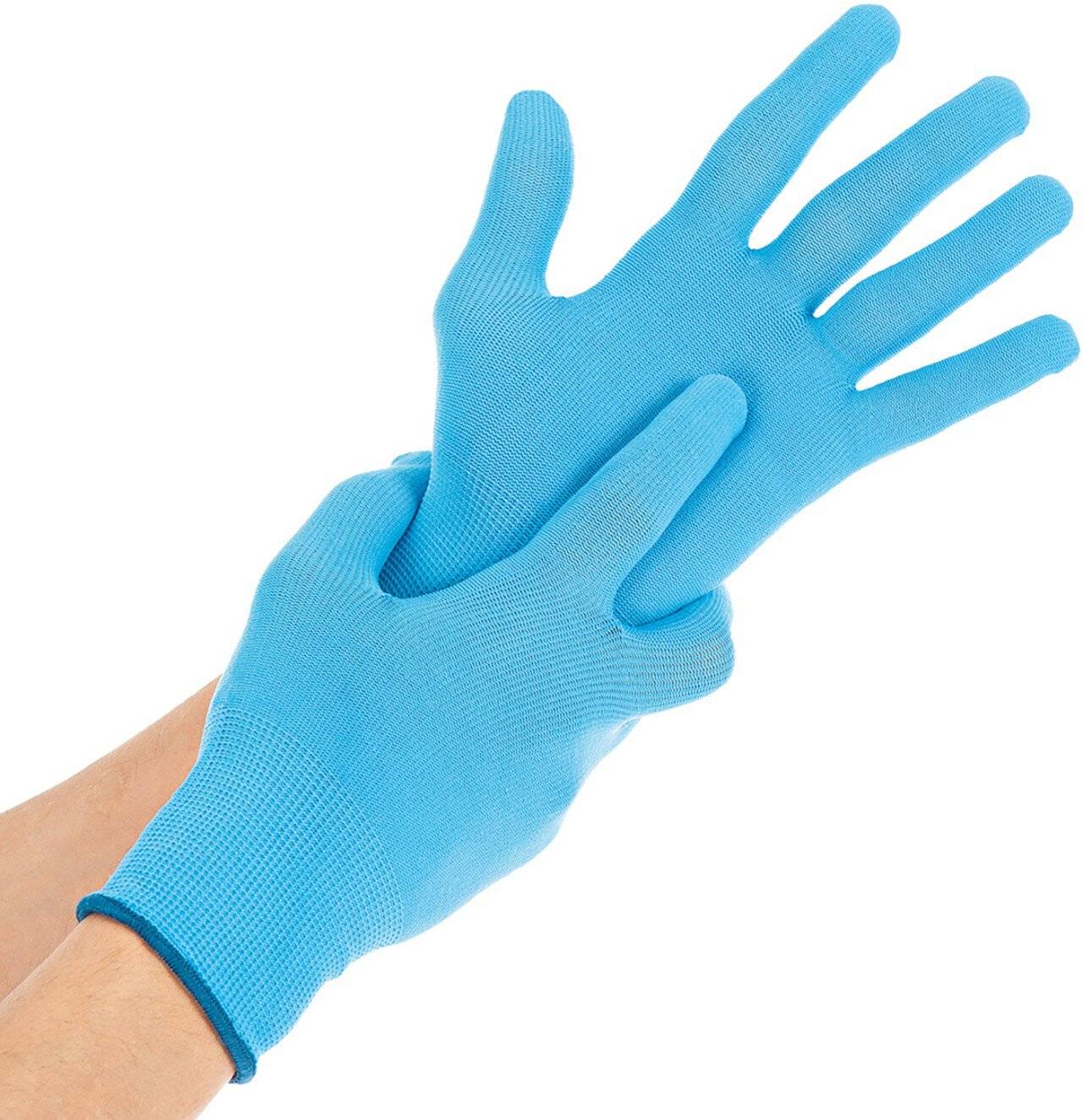 Hygostar Feinstrickhandschuh ALLFOOD ohne Beschichtung, hellblau, Größe XXS/5