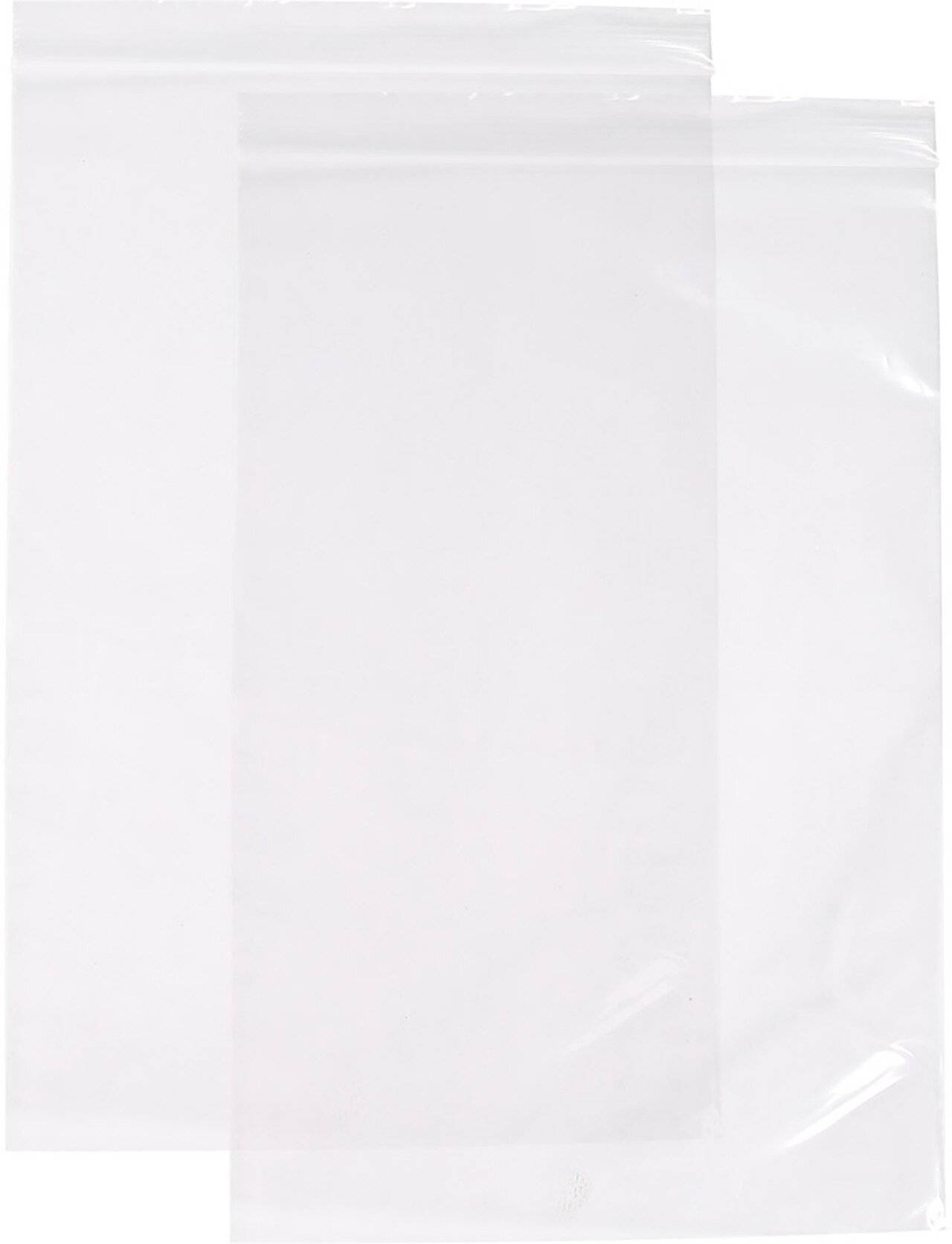 Druckverschlussbeutel, LDPE, 220 x 310 mm, ca. 50 my, transparent