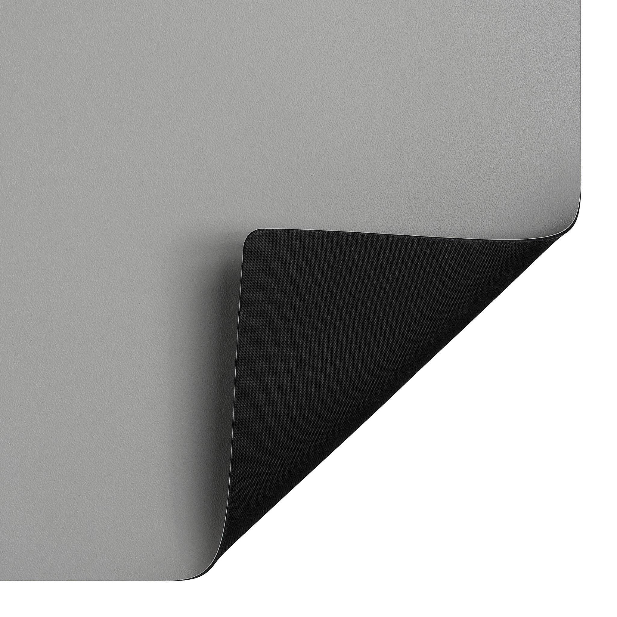 ESD-Tischmatte Premium, grau, 1200 x 800 x 2 mm, Zuschnitt mit 2x 10 mm Druckknopf