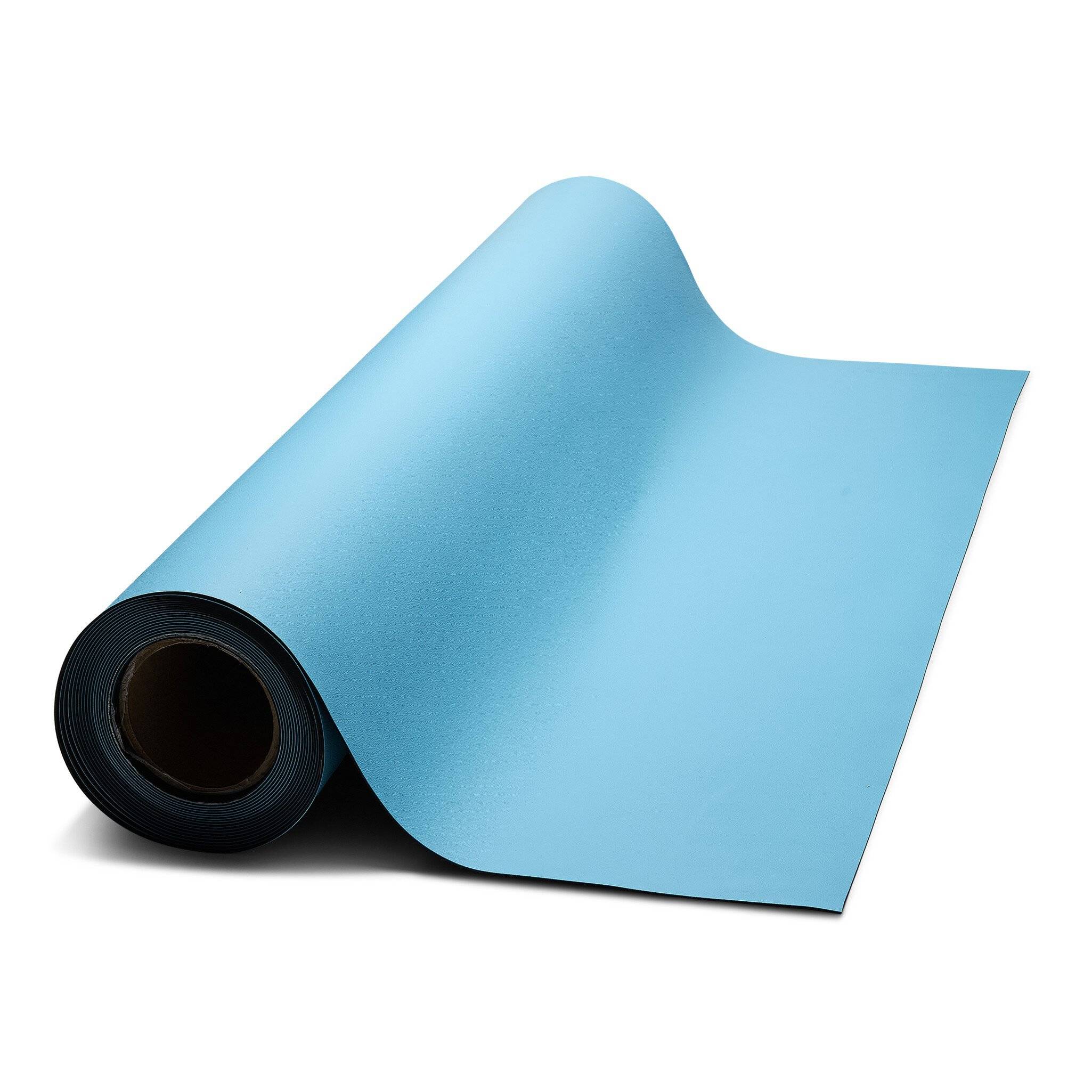ESD-Tischmatte Premium, hellblau 600 x 2 mm, 10 m, Rollenware