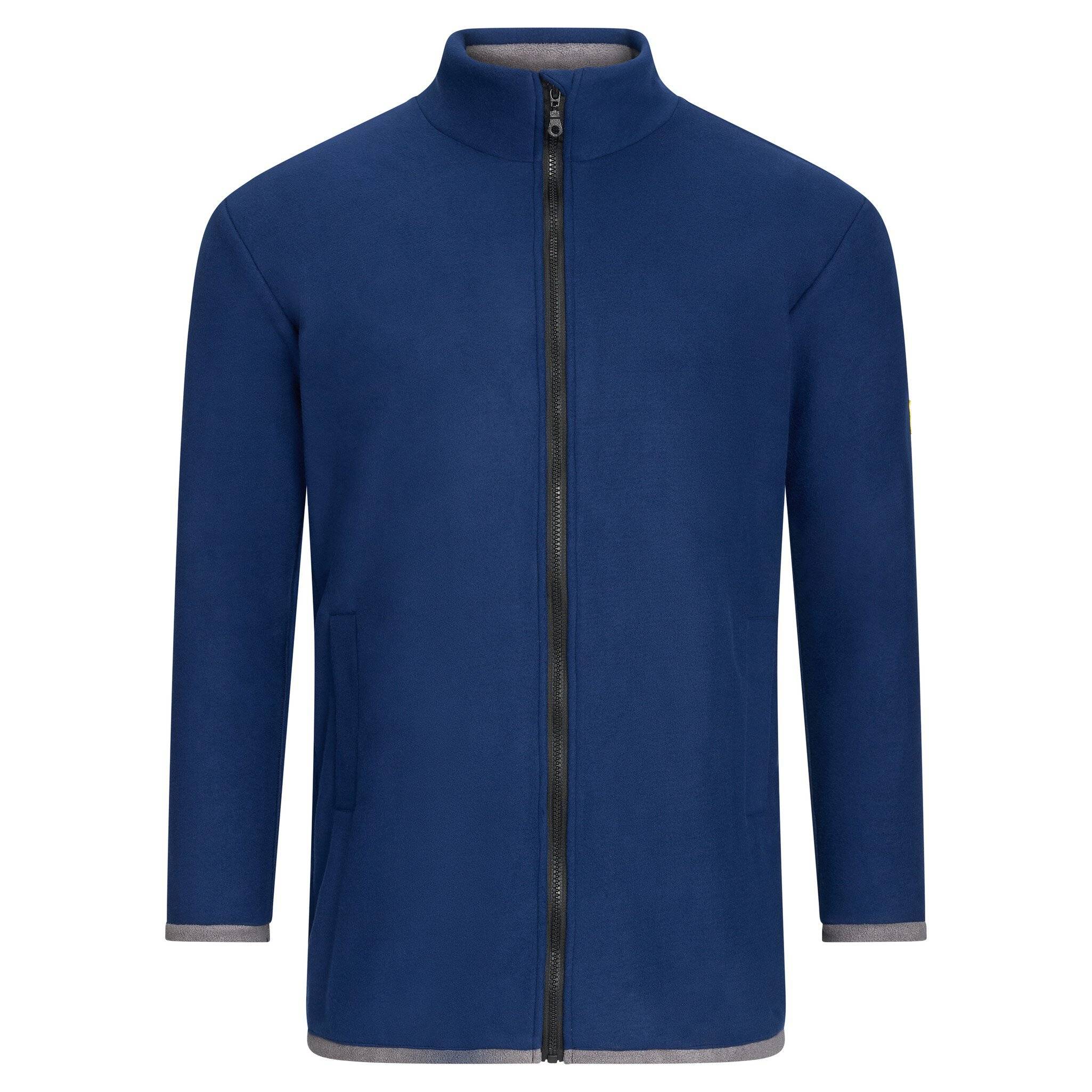 ESD-Fleecejacke mit langem Zip, unisex, marineblau/dunkelgrau, 5XL