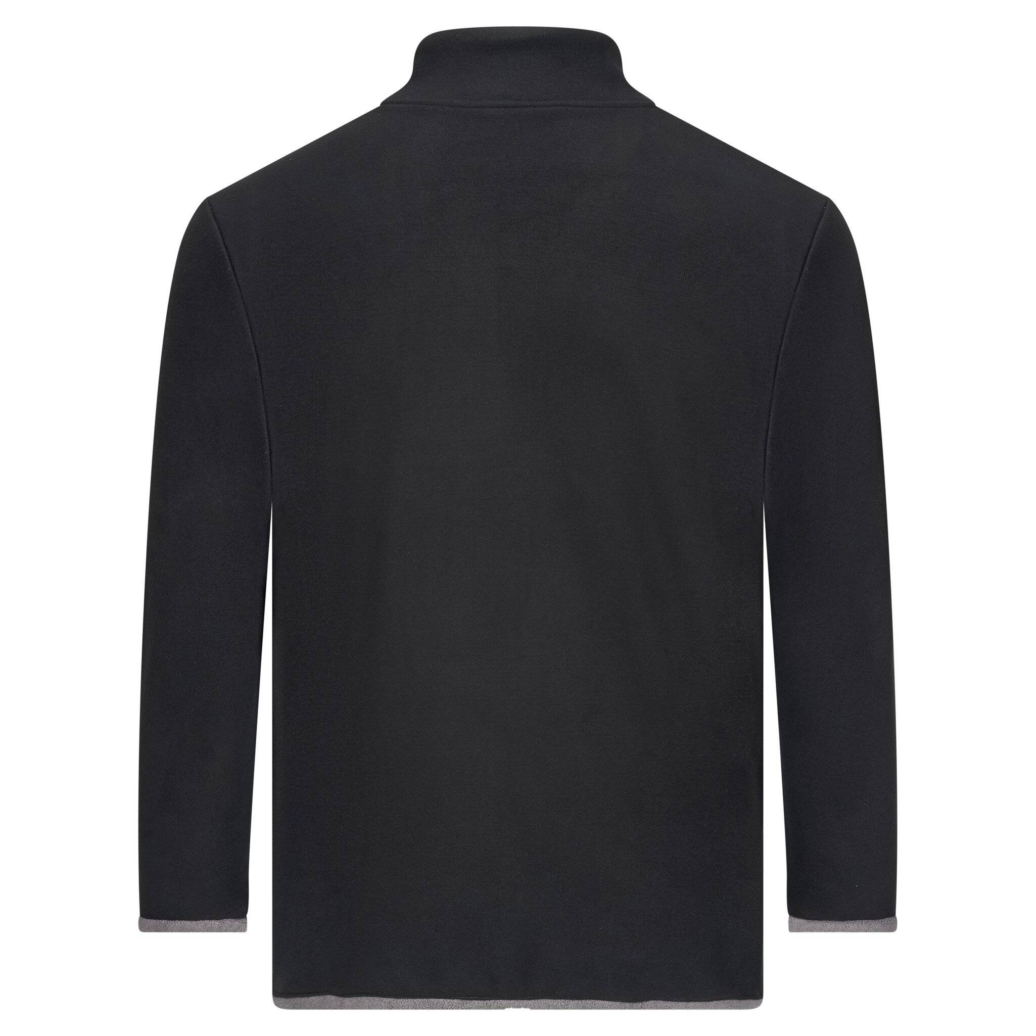 ESD-Fleecejacke mit langem Zip, unisex, schwarz/grau, XL