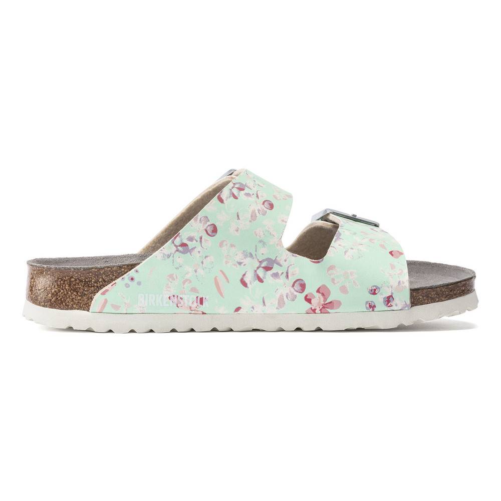 Birkenstock ESD-Sandale Arizona, Größe 36, Flower Field Rose, schmal