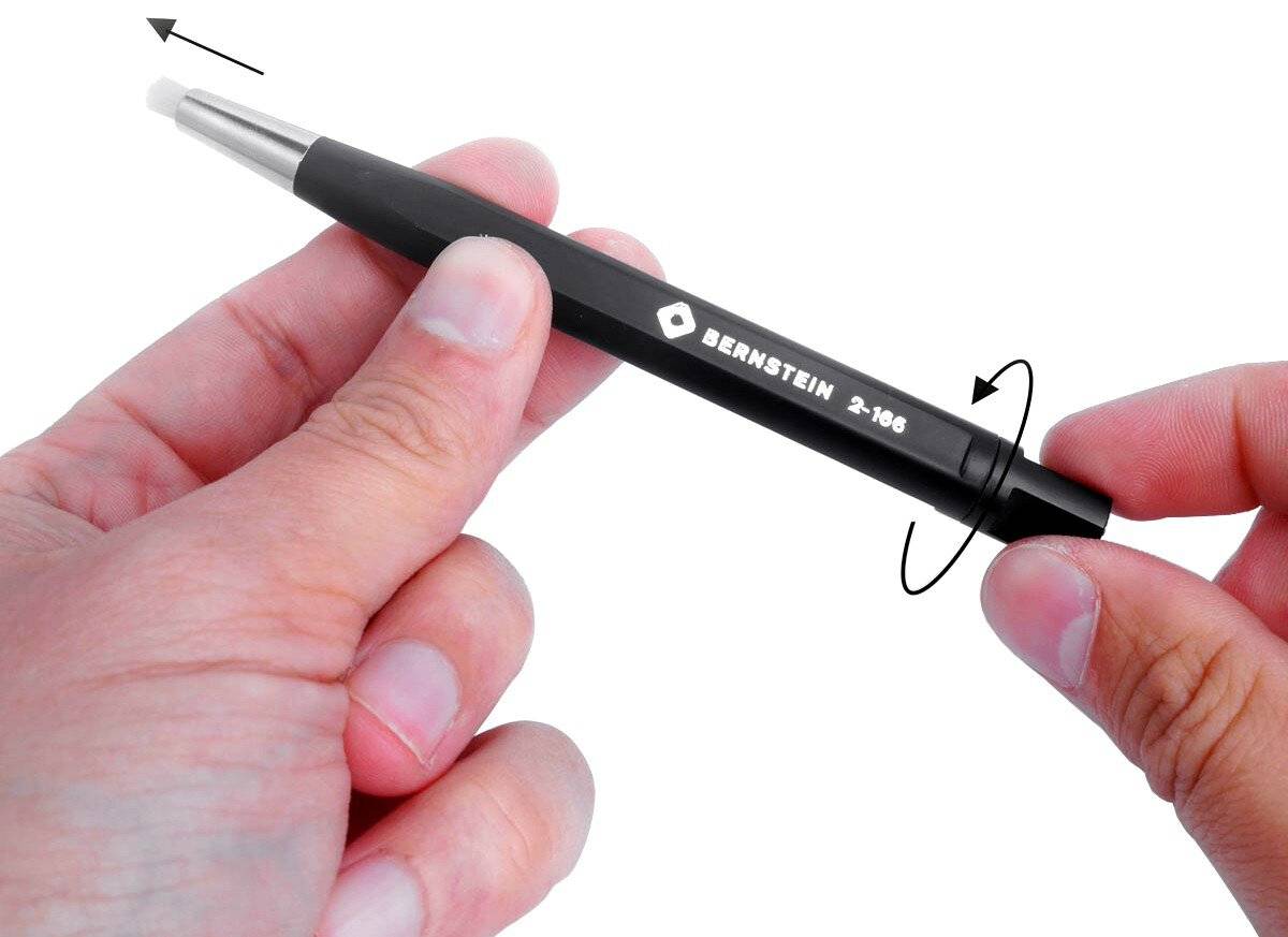 Glasfaser-Kontaktreiniger Ø 4mm (Kunststoffgehäuse mit Metallspitze)