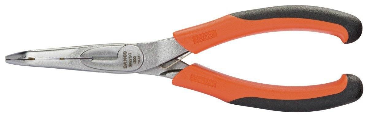 ERGO™ Flachrundzangen mit abgewinkelter Spitze, verchromt, 160 mm