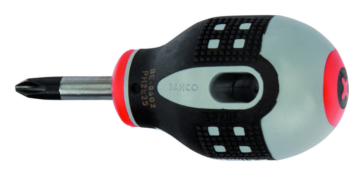 ERGO™ Phillips-Schraubendreher mit kurzem 3-Komponenten-Griff, PH1 × 25 mm