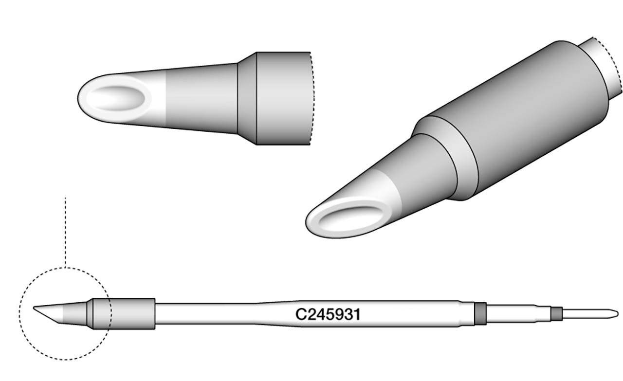 Lötspitze löffelförmig, D: 2,7 mm, C245931