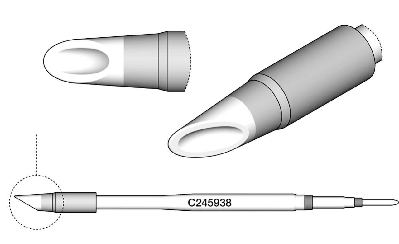 Lötspitze löffelförmig, D: 3,8 mm, C245938