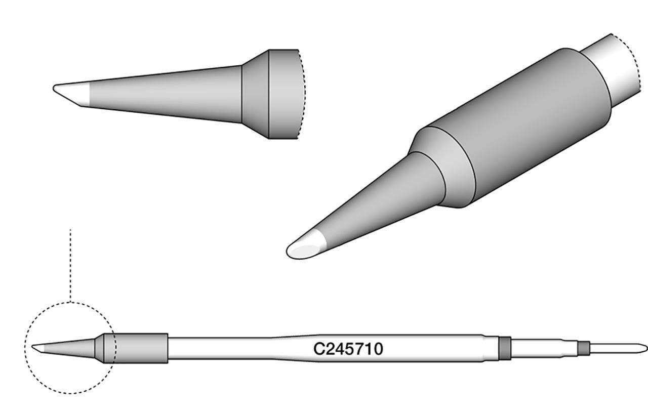 Lötspitze abgeschrägt, D: 3,8 mm, C245710