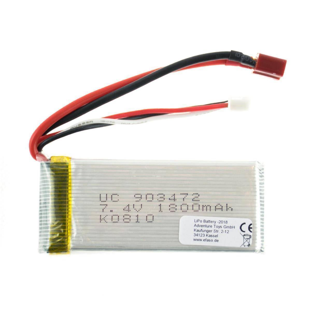 Akku 7,4V / 1800 mAh / Li-Po / Deans Stecker / L959, L202 WL Toys 12427