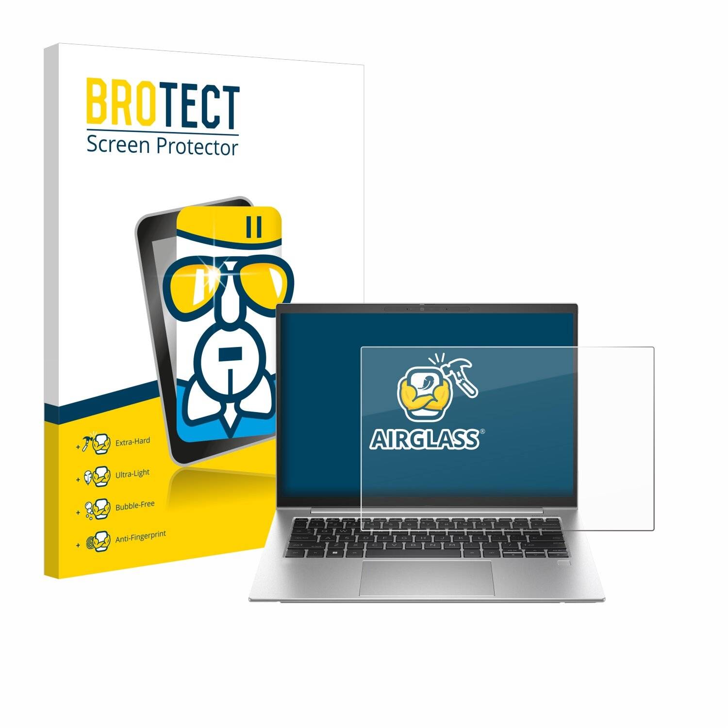 BROTECT AirGlass Glas Panzer-Folie für HP EliteBook 1040 G9 -