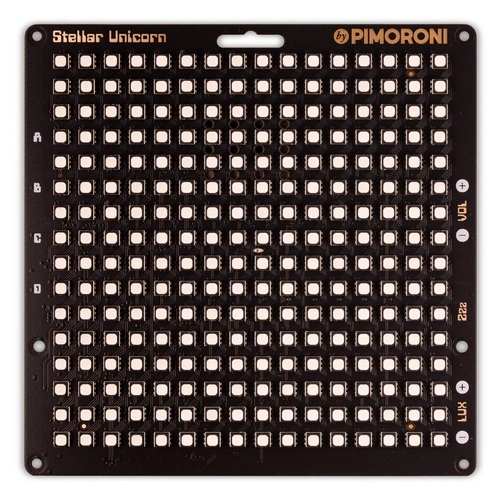 Pimoroni Raspberry Pi Pico W RGB LED Matrix Stellar Unicorn 16x16 Pimoroni Raspberry Pi Pico W RGB LED Matrix Stellar Unicorn 16x16