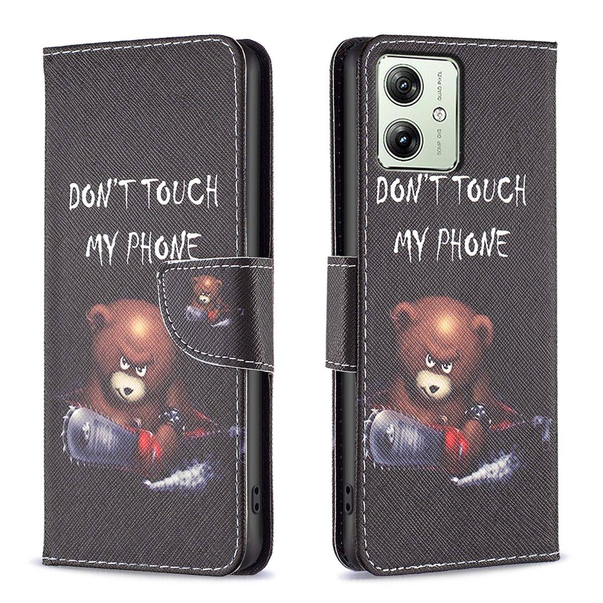 Für Motorola Moto G54 Kunstleder Handy Tasche Hülle Book Motiv 6 Case
