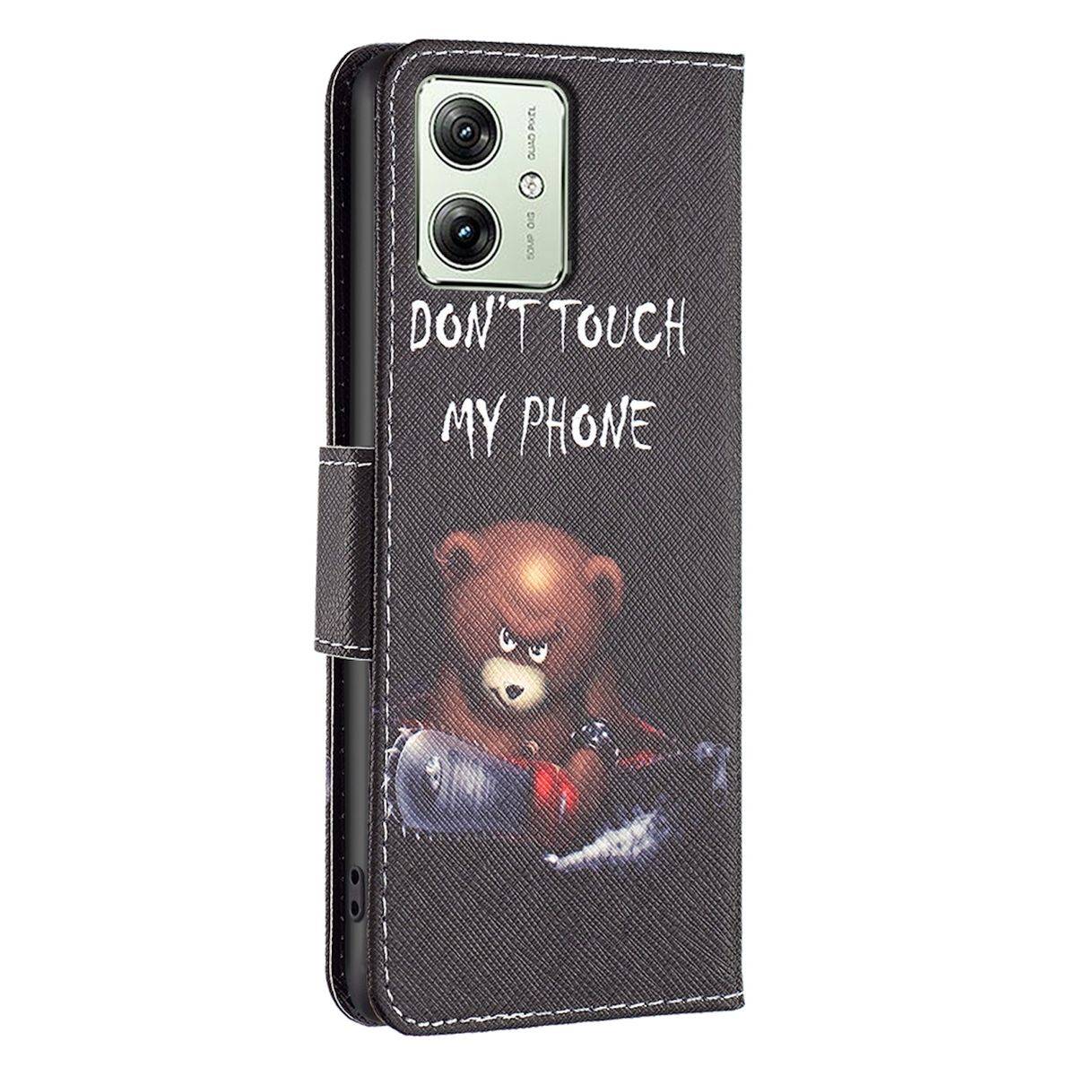 Für Motorola Moto G54 Kunstleder Handy Tasche Hülle Book Motiv 6 Case