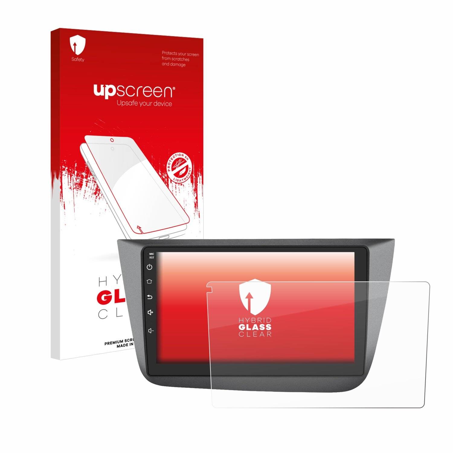 upscreen Hybrid Glas Panzer-Folie für Topway Android CarPlay