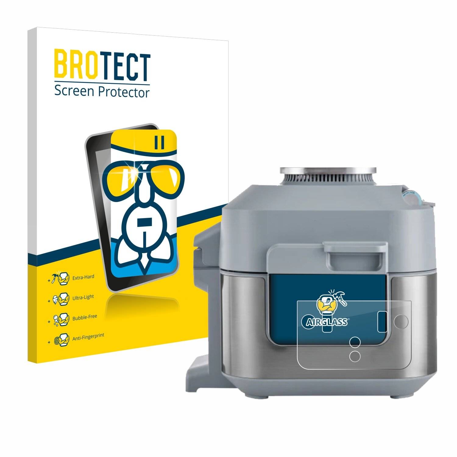 BROTECT AirGlass Glas Panzer-Folie für Ninja Speedi Rapid Cooking System -