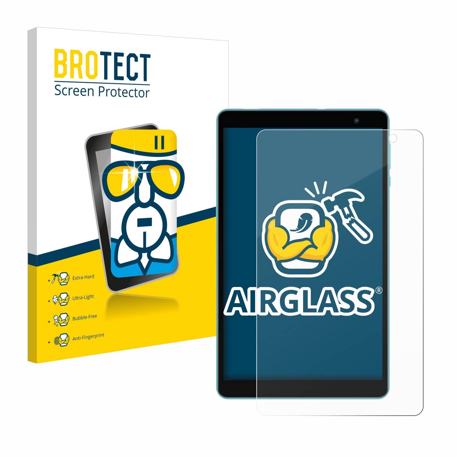 BROTECT AirGlass Glas Panzer-Folie für Teclast P85T -