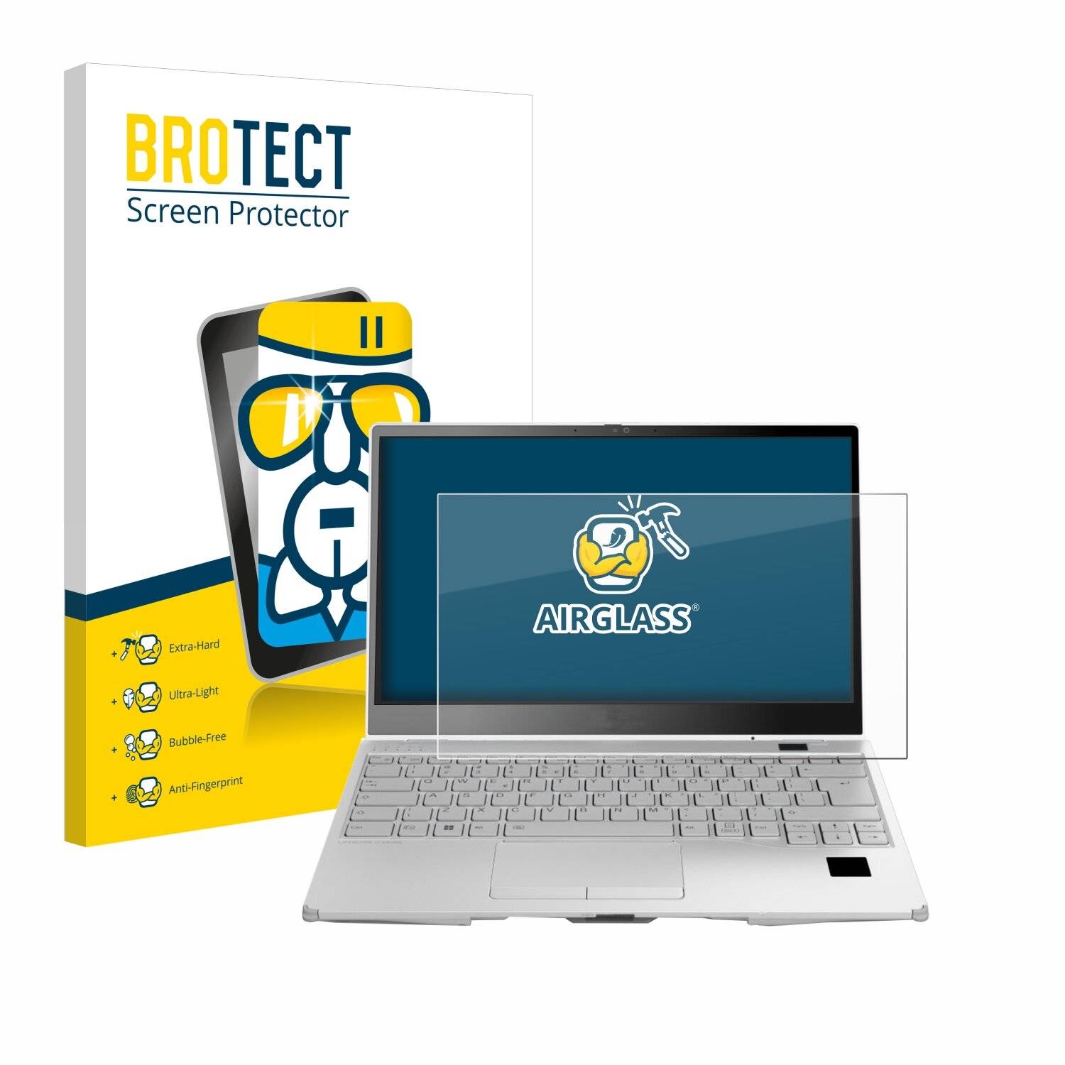BROTECT AirGlass Glas Panzer-Folie für Fujitsu Lifebook U9313X -