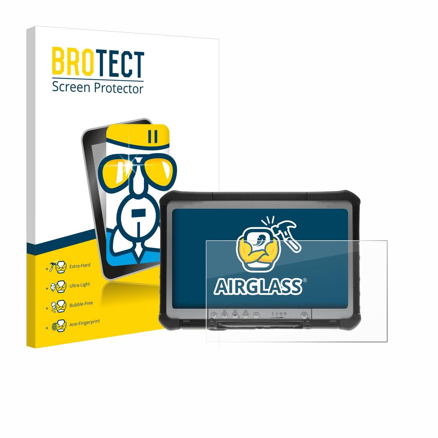 BROTECT AirGlass Glas Panzer-Folie für Panasonic Toughbook CF-D1 -