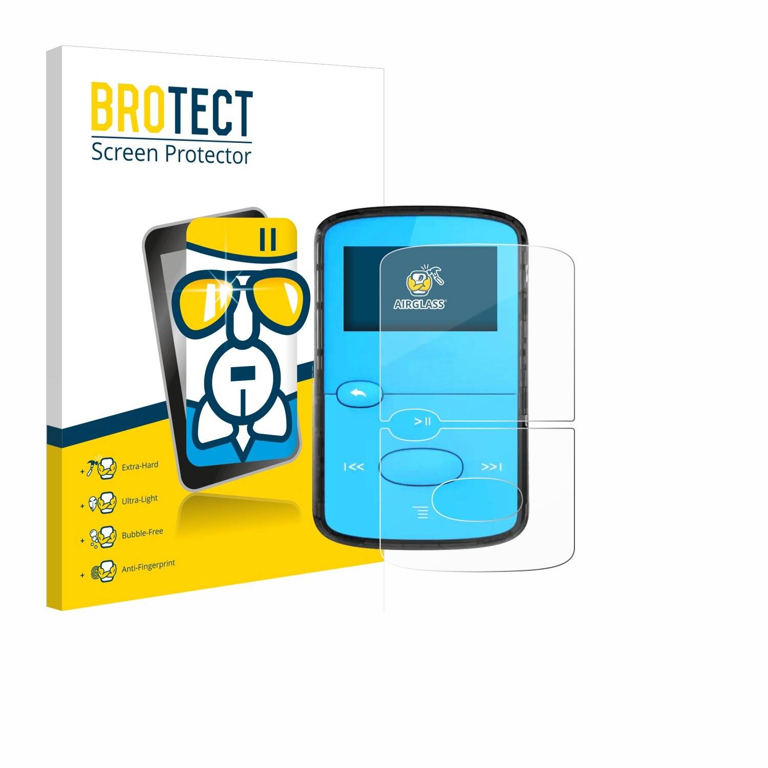 BROTECT AirGlass Glas Panzer-Folie für SanDisk Clip Jam -