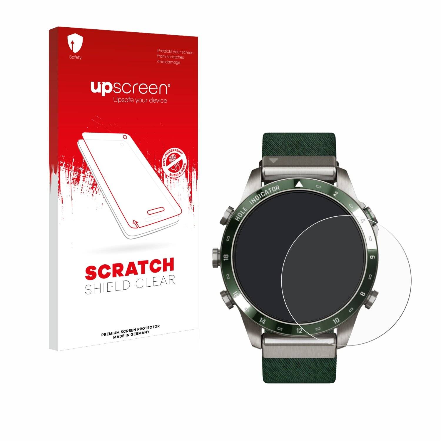 upscreen Scratch Shield Schutzfolie für Garmin Marq Golfer Gen